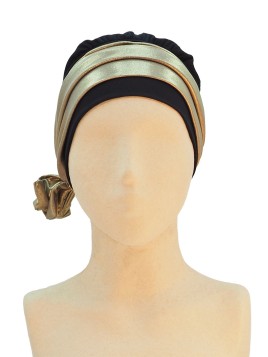 Gorro quimioterapia mujer fiesta cancer Laufive Alaqueca